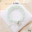 Lady Sweet Classic Pentagram Bell Crystal Alloy Moonstone Bracelets for Women