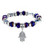 Ethnic Style Evil Eye Beaded Bracelet with Palm Pendant