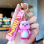 Cartoon Fruit Doll PVC Keychain Accessory