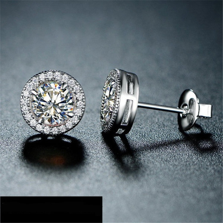 Fashion Creative Zircon Stud Earrings for Women