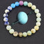 Geometric Natural Stone Planetary Bracelet Set