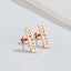 Fashion Geometric Sun Moon Stainless Steel Stud Earrings