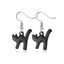 Halloween Skull Pumpkin Spider Web Alloy Earrings Set