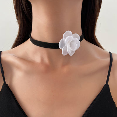 Princess Vintage Rose Floral Choker Necklace for Women