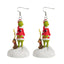 Cartoon Character Grinch Christmas Acrylic Drop Earrings