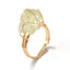 Yellow Citrine Wire Wrapped Irregular Crystal Ring