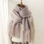 Mohair Scarf Unisex Winter Warm Long Fringe Shawl