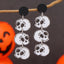 1 Pair Halloween Bat & Pumpkin Acrylic Drop Earrings