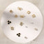 7 Pairs Geometric Alloy & S925 Silver Stud Earrings Set for Women - Trendy 2023 Design