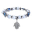 Ethnic Style Evil Eye Beaded Bracelet with Palm Pendant