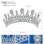 Retro European Bridal Zircon Crystal Crown Hair Accessory