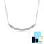 Sterling Silver Moissanite Geometric Necklace with GRA Certificate