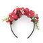 Floral Antler Headband - Christmas Reindeer Hair Accessory