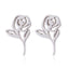 Stainless Steel Geometric Rose & Animal Stud Earrings Set