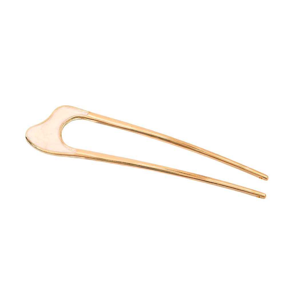 Minimalist U-Shape Alloy Enamel Hairpin