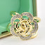 Korean Rose Bead Woolen Coat Belt Buckle Scarf Clip Fashion Square Scarf Buckle