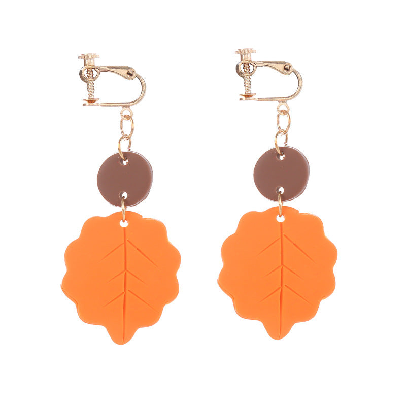 1 Pair Sweet Flower Stoving Varnish Soft Clay Drop Earrings