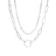 Sweet Simple Vintage Circle Alloy Layered Women's Necklace Set