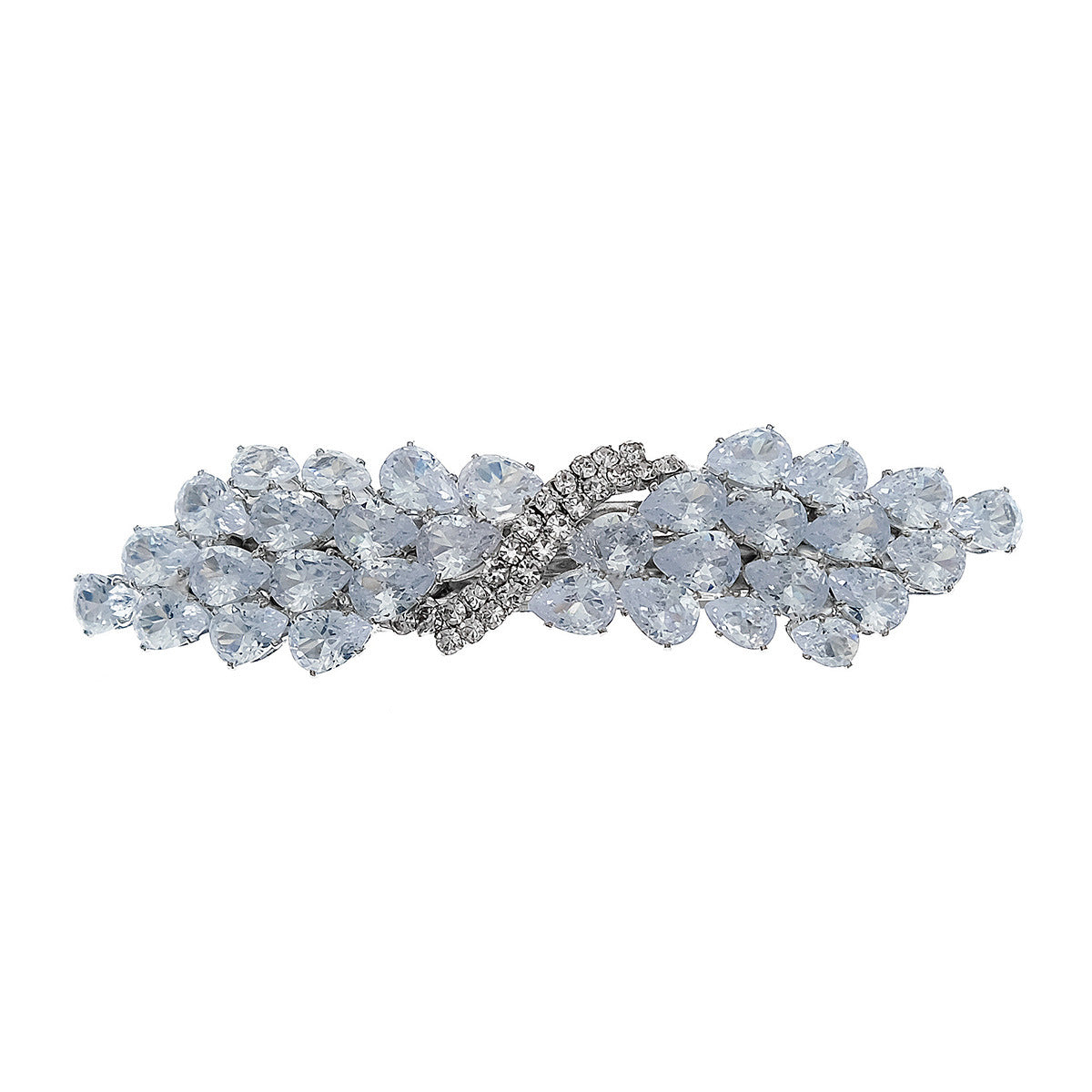 Elegant Zircon Leaf Rhinestone Hair Clip