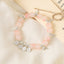 Lady Sweet Classic Pentagram Bell Crystal Alloy Moonstone Bracelets for Women