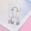 1 Pair Fashion Flower Alloy Plating Artificial Pearls Women'S Drop Earrings