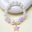 Mermaid Starfish Shell Charm Beaded Alloy Bracelet Set for Kids