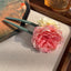 Elegant Women's Floral Resin U-Shaped Hairpin