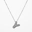 IG Style Minimalist Letter Zircon Pendant Necklace - Gold & Silver Plated