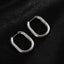 1 Pair Simple Style Geometric Titanium Steel Earrings