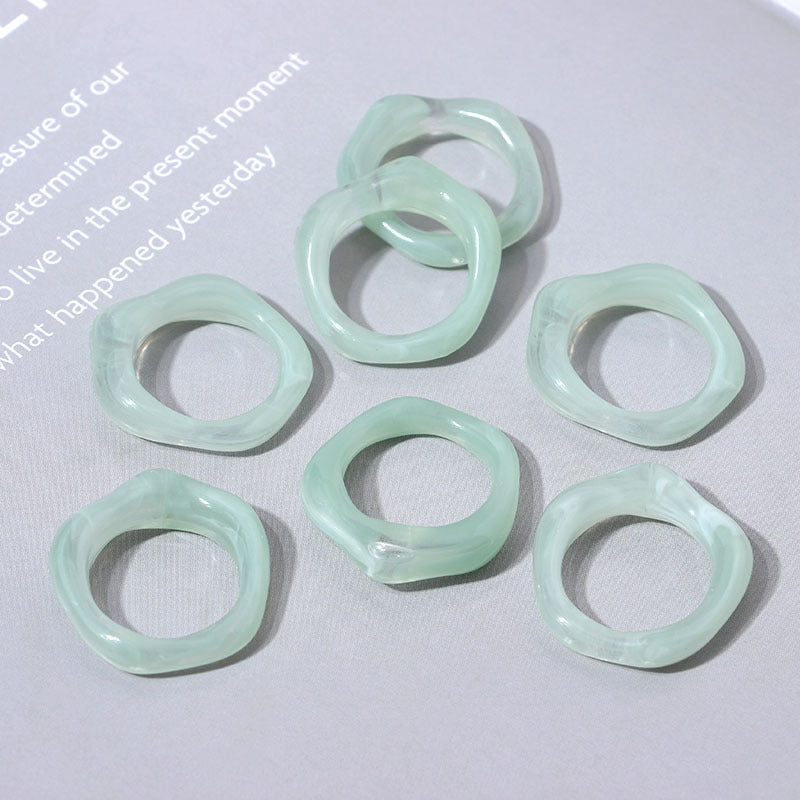 Simple Chic Geometric Resin Women's Rings