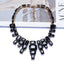 Exaggerated Geometric Glass Gemstone Women's Necklace