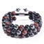 Fashion Colorful Agate Beaded Unisex Bracelets 1 Piece