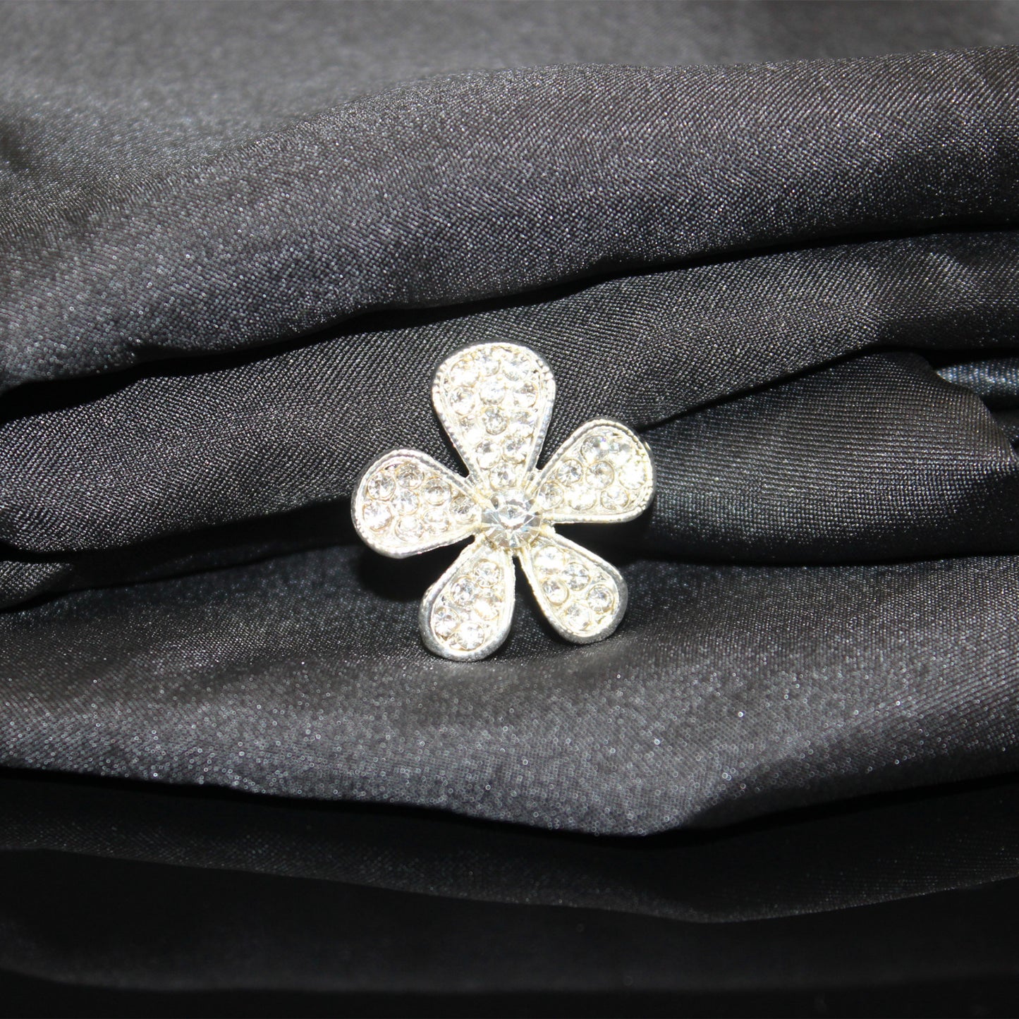 Zinc Alloy Rhinestone Flower DIY Craft Material