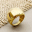 Casual Minimalist 14k Gold Plated Stainless Steel Rings