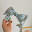 Fashion Print Bow Knot Wide Cloth Headband for Women