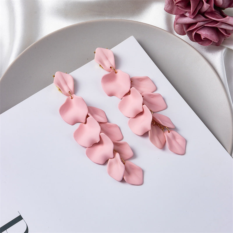 IG Style Retro Flower Arylic Plating Women'S Drop Earrings