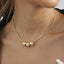 Wholesale Jewelry Casual Roman Style Round CCB Iron Layered Plating Layered Necklaces