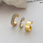 Minimalist Zircon C Shape Alloy Ear Cuff Set