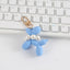 Cute Cartoon Balloon Dog Pearl Keychain Pendant