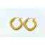 1 Pair INS Style U Shape Geometric Stainless Steel Plating 18K Gold Plated Earrings