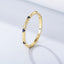 Fashion Geometric Sterling Silver Inlay Zircon Rings