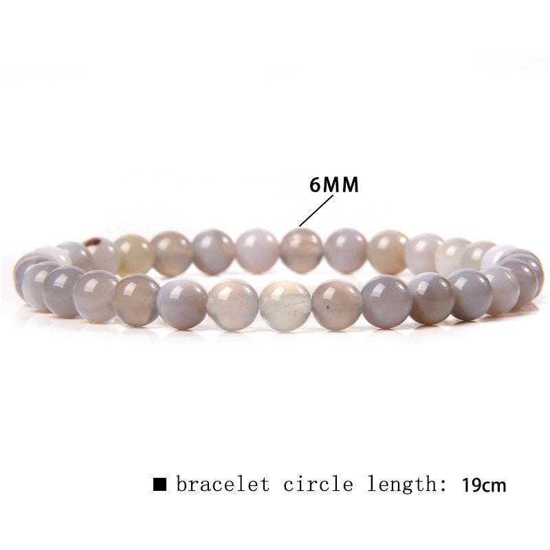 Fashion Natural Stone Crystal Agate Beaded Bracelet for Women