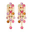 Elegant Retro Tassel Zinc Alloy Rhinestone Layered Chain Drop Earrings