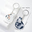 Modern Animal Metal Couple Keychain Set