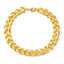 Hip-Hop Cuban Link Stainless Steel Men's Bracelet with Lobster Clasp - Multiple Widths Available