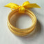 Casual Solid Color Bow Knot Gold Foil Women's Silicone Wristband Bracelet