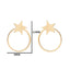 Women's Geometric Stainless Steel Star Stud Earrings