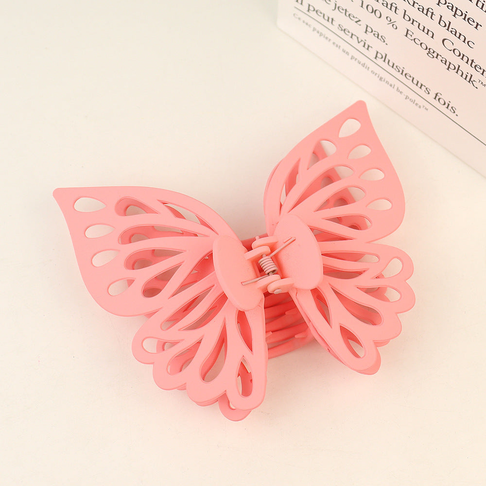 Sweet Butterfly Double Layer Hollow Hair Claw Clip