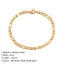 Figaro Chain Stainless Steel Gold Plated Bracelet