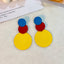 Artistic Geometric Alloy Spray Paint Women's Earrings